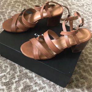 Block Heel Coach Sandals
